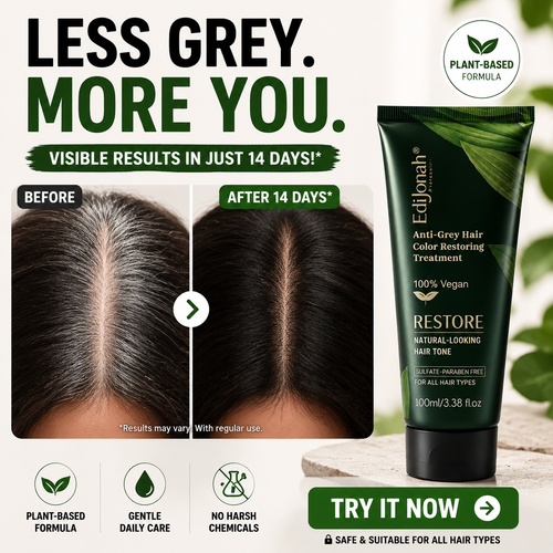 ❤️ EdiJonah® Anti-Grey Hair Restoring Treatment – Naturally Supports Darker, Healthier-Looking Hair & Reduces the Appearance of Grey
