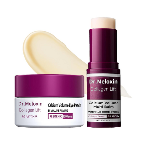 🚵‍♀️[Dr.Meloxin Official] 50% OFF ✨ Collagen Lift Eye Balm Stick + Eye Patch Set | Firming, Anti-Aging, Wrinkle Care
