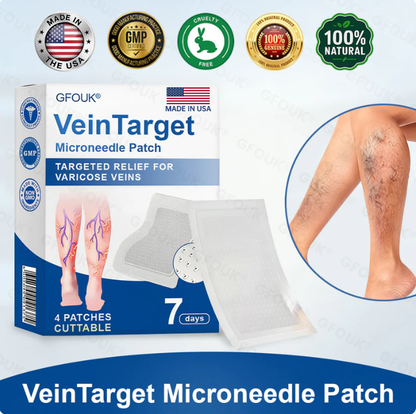 ✅GFOUK® VeinTarget Microneedle Patch⚡Instant Relief, Long-Term Results