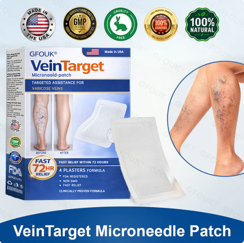 🌞GFOUK® VeinTarget Microneedle Patch⚡Instant Relief, Long-Term Results