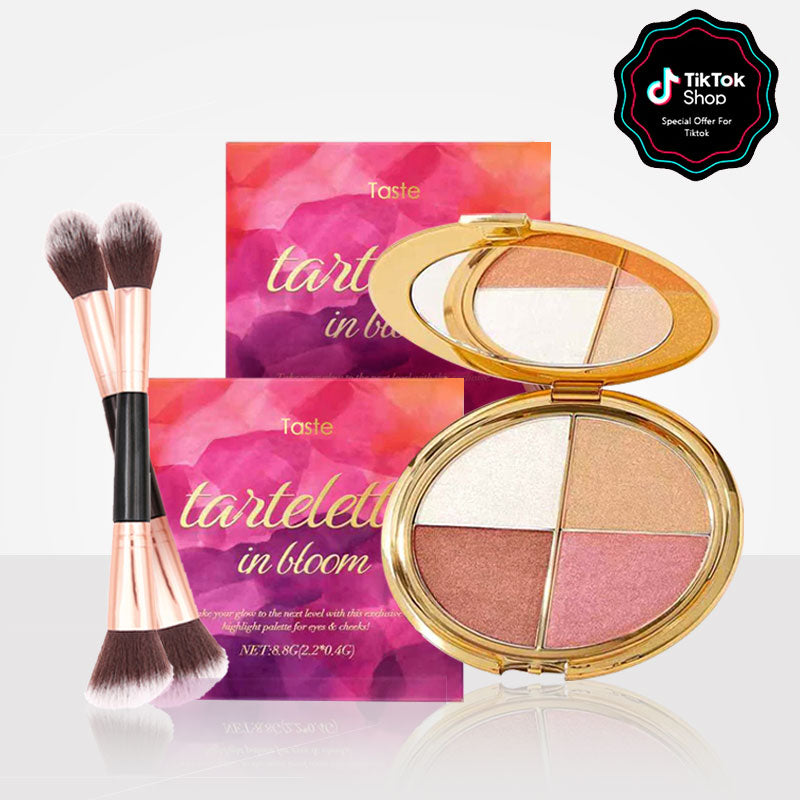 ♥️Last 3 hours 60% off💃eye & cheek palette - eyeshadow and highlighter makeup (Free Brush Included)