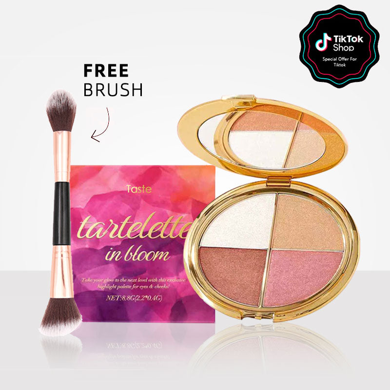 ♥️Last 3 hours 60% off💃eye & cheek palette - eyeshadow and highlighter makeup (Free Brush Included)