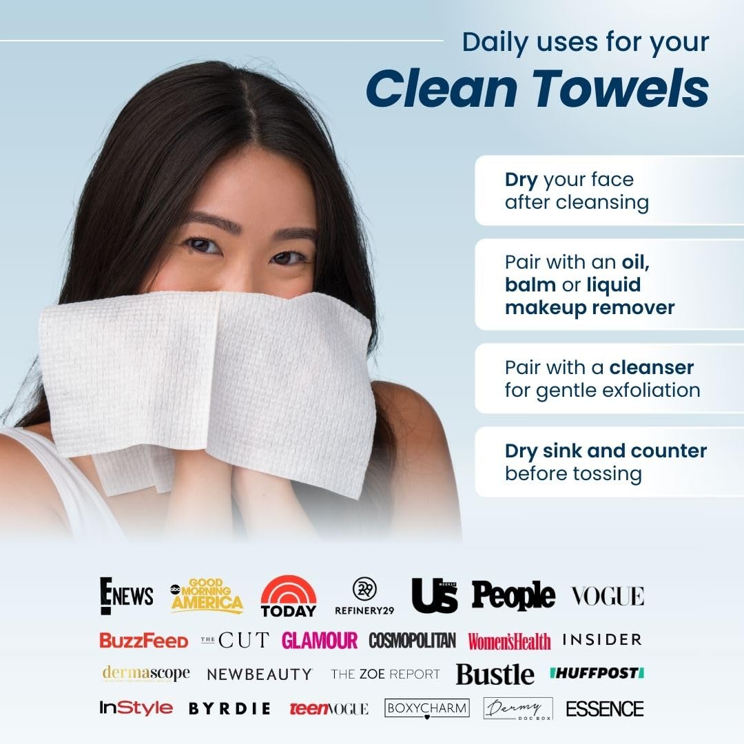 ODALIT™ Clean Towels XL – 100% USDA Biobased Face Towels