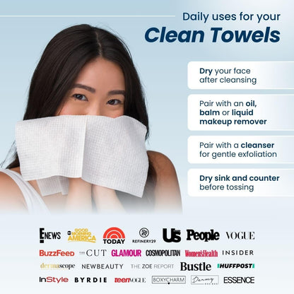 ODALIT™ Clean Towels XL – 100% USDA Biobased Face Towels