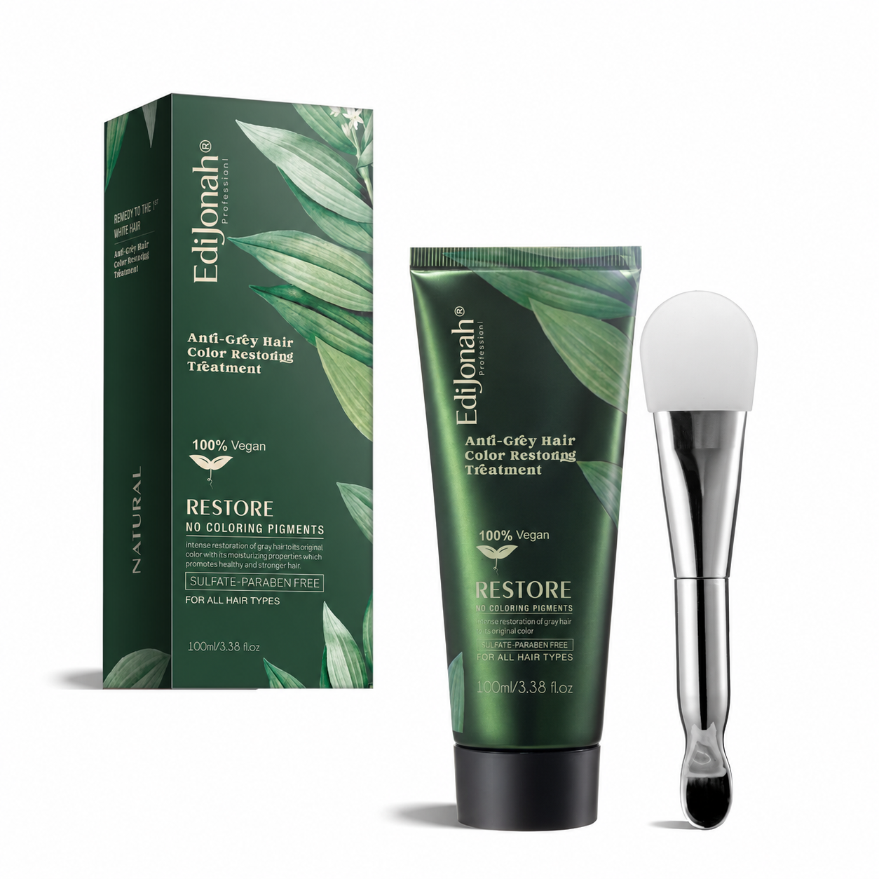 ❤️ EdiJonah® Anti-Grey Hair Restoring Treatment – Naturally Supports Darker, Healthier-Looking Hair & Reduces the Appearance of Grey