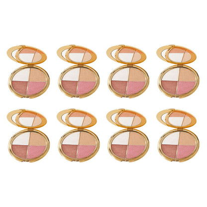 🐣Last 3 hours 60% off⏰eye & cheek palette - eyeshadow and highlighter makeup(Free Contour Brush)