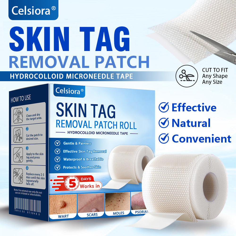 🧙‍♂️Celsiora® Multi-Functional Microneedle Hydrocolloid Patch Roll | Targets Skin Tags, Warts & Stubborn Blemishes