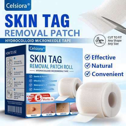🧙‍♂️Celsiora® Multi-Functional Microneedle Hydrocolloid Patch Roll | Targets Skin Tags, Warts & Stubborn Blemishes