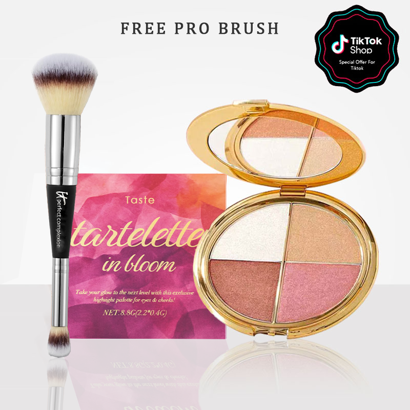 🐣Last 3 hours 60% off⏰eye & cheek palette - eyeshadow and highlighter makeup(Free Contour Brush)