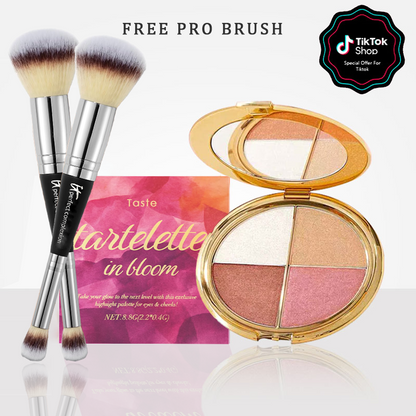🐣Last 3 hours 60% off⏰eye & cheek palette - eyeshadow and highlighter makeup(Free Contour Brush)